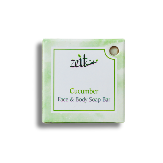 cucumber, face & body soap bar